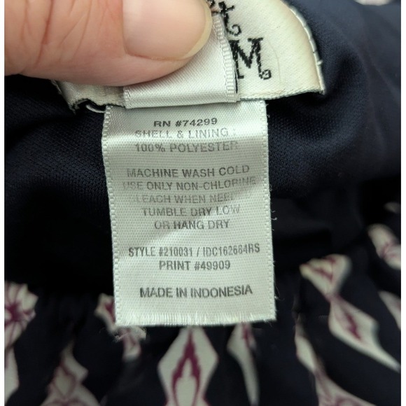 Sweet Storm Women's Sleeveless Paisley Blue Pink Long Dress Maxi Size L - Picture 8 of 8